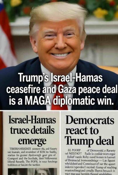 Trump's Peace Deal Israel Hamas Gaza MAGA